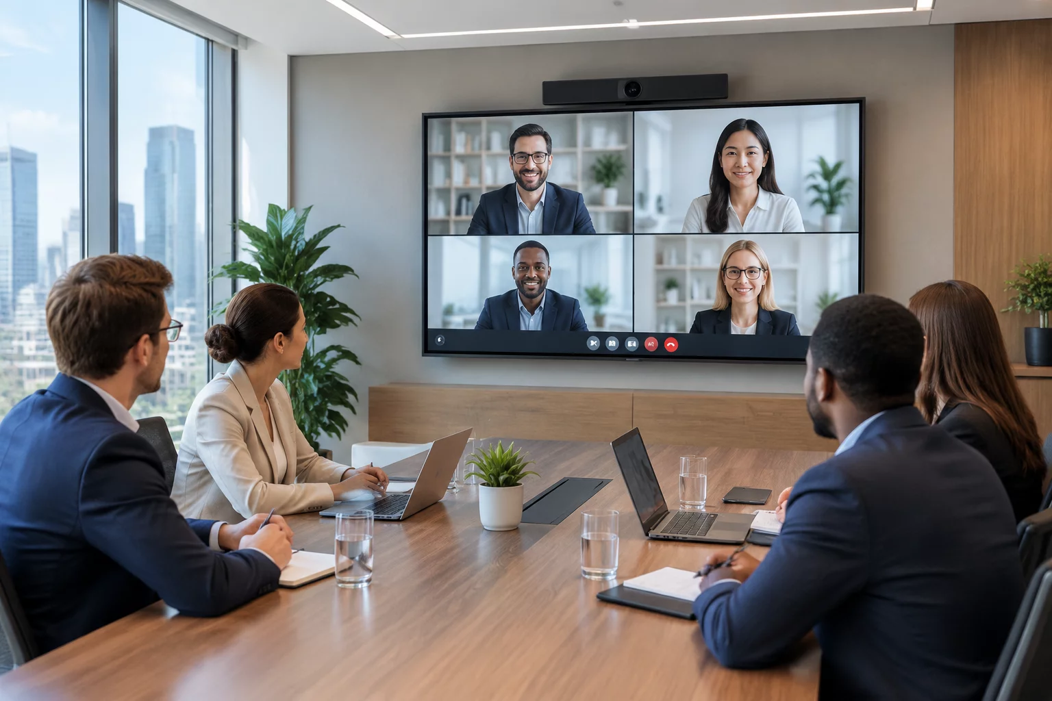 Six People in the Room, Four Joining Remotely